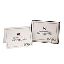 University of Washington Signature Logo Thank You Note Card Box 10ct